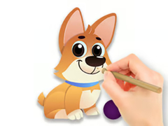 Játék Coloring Book: Dog With Toy