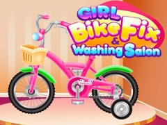 Játék Girl Bike Fix Washing Salon