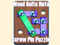 Játék Wood Bolts Nuts Screw Pin Puzzle