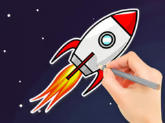 Játék Coloring Book: Flying Rocket