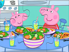 Játék Jigsaw Puzzle: Peppa Dinner Time