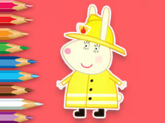 Játék Coloring Book: Rabbit Firefighter