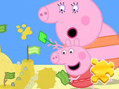 Játék Jigsaw Puzzle: Peppa Pig Making Sand