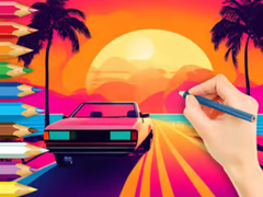 Játék Coloring Book: Sunset Driving