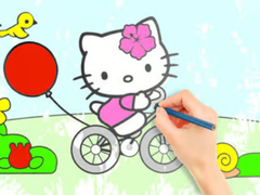 Játék Coloring Book: Hello Kitty Cycling