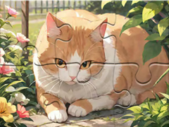 Játék Jigsaw Puzzle: Cat Garden