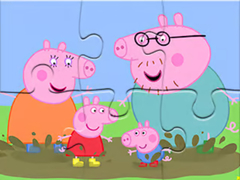 Játék Jigsaw Puzzle: Peppa Pig Muddy Puddles