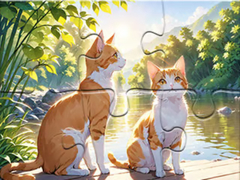 Játék Jigsaw Puzzle: Cats In Pairs