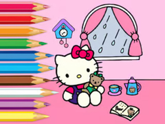 Játék Coloring Book: Hello Kitty Rainy Day