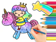 Játék Coloring Book: Unicorn Princess