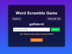 Játék Word Scramble Game Challenge