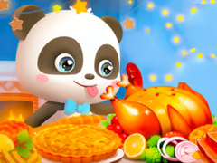 Játék Jigsaw Puzzle: Little Panda Thanksgiving Feast