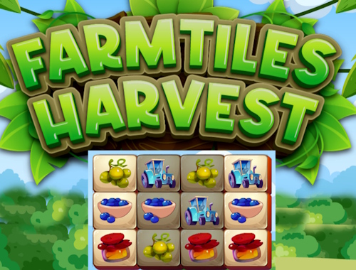 Játék Farm csempe betakarítás  online.