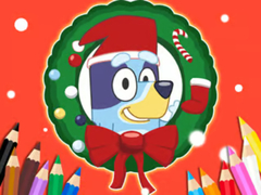 Játék Coloring Book: Bluey Santa Claus