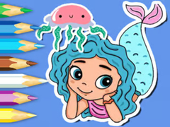 Játék Coloring Book: Jellyfish Mermaid