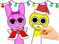 Játék Coloring Book: Sprunki Christmas