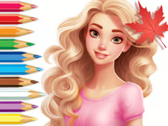 Játék Coloring Book: Barbie Autumn Tale