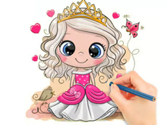 Játék Coloring Book: Chibi Doll Princess