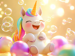 Játék Jigsaw Puzzle: Unicorn Bubble Fun