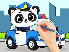 Játék Coloring Book: Police Panda