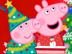 Játék Jigsaw Puzzle: Peppa Pig Christmas Preparation