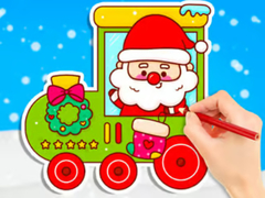 Játék Coloring Book: Christmas Train