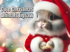 Játék Cute Christmas Animals Jigsaw