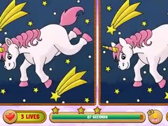 Játék Unicorn Find The Differences