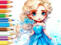 Játék Coloring Book: Frozen Princess