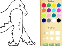 Játék Gorilla Coloring Book for Kids
