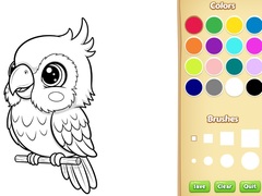 Játék Kawaii Animal Coloring Book