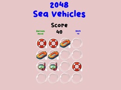 Játék 2048 Sea Vehicles