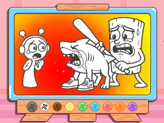 Játék Coloring Book: Sprunki VS Tung Tung Sahur