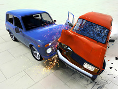 Játék Beam Drive Car Crash Test Simulator