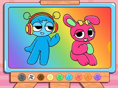 Játék Coloring Book: Sprunki Pinki & Oren