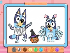 Játék Coloring Book: Bluey Halloween Costume
