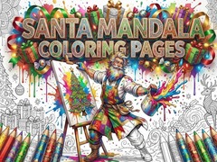 Játék Santa Mandala Coloring Pages