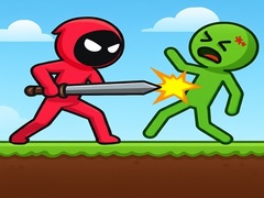 Játék Red Stickman vs Monster School