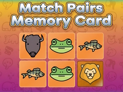 Játék Match Pairs Memory Card
