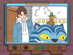 Játék Coloring Book: Kpop Jinu & Blue Tiger