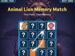 Játék Animal Lion Memory Match