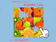 Játék Square jigsaw Puzzle 2 - Assemble Fruits