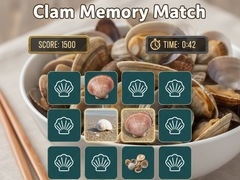 Játék Clam Memory Match