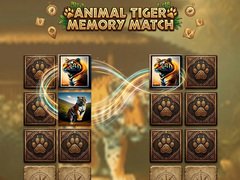 Játék Animal Tiger Memory Match