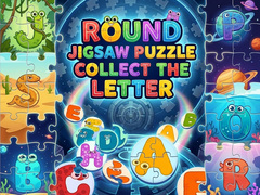Játék Round Jigsaw Puzzle - Collect the Letter
