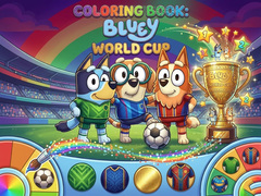 Játék Coloring Book: Bluey World Cup