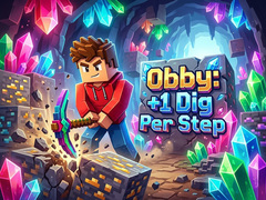 Játék Obby: +1 Dig Per Step