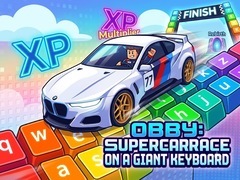 Játék Obby: Supercar Race on a Giant Keyboard