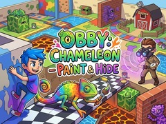 Játék Obby: Chameleon - Paint & Hide