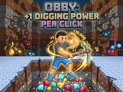 Játék Obby: +1 Digging Power per Click